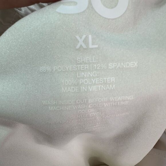 SO White Pull on Built In Lined Shorts Athletic Shorts Pockets Size XL - Picture 5 of 9